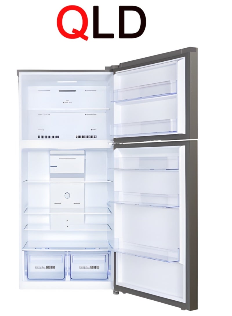 QLD 538L Double Door Inverter Refrigerator No Frost Energy Efficient – Dark Silver – QLRF-538NFS - Image 2